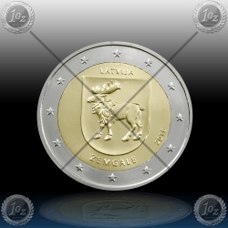 2 EVRO LATVIJA 2018 "Zemgale" UNC